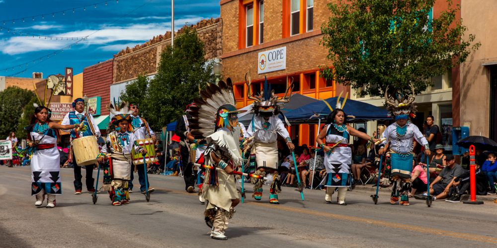 Dancers during Gallup Inter-Tribal Indian Ceremonial