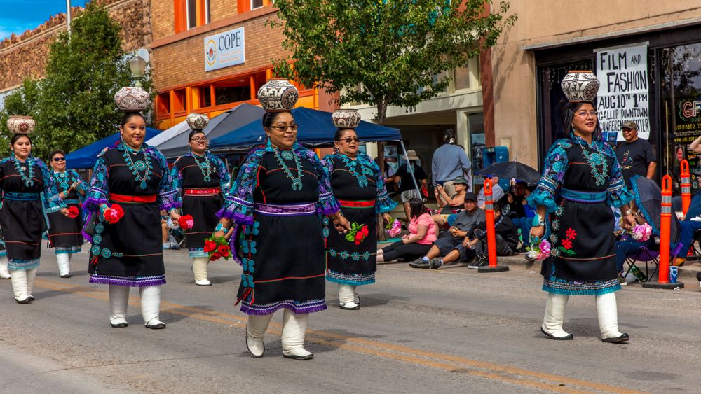 Dancers during Gallup Inter-Tribal Indian Ceremonial