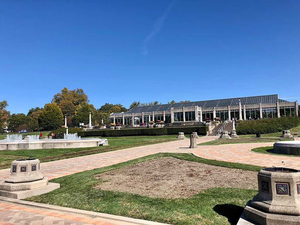 View of the Garfield Park Conservatory and Gardens
