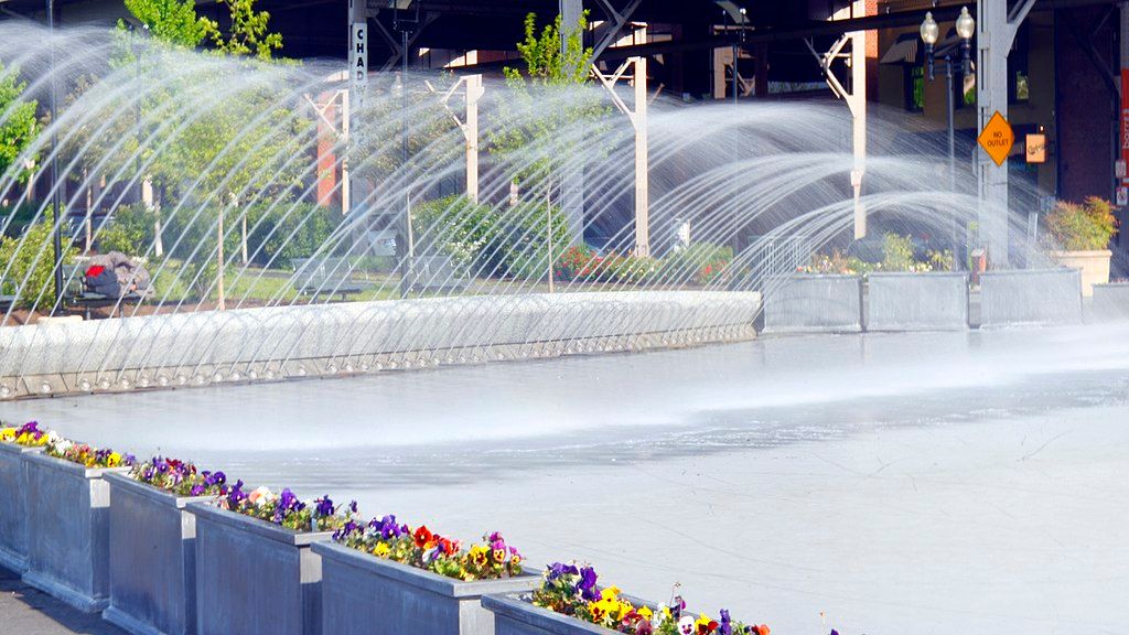 Fountain at Georgetown Waterfront Park