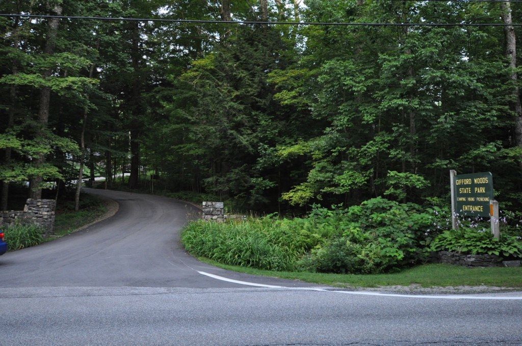 Entrance to the Gifford Woods State Park