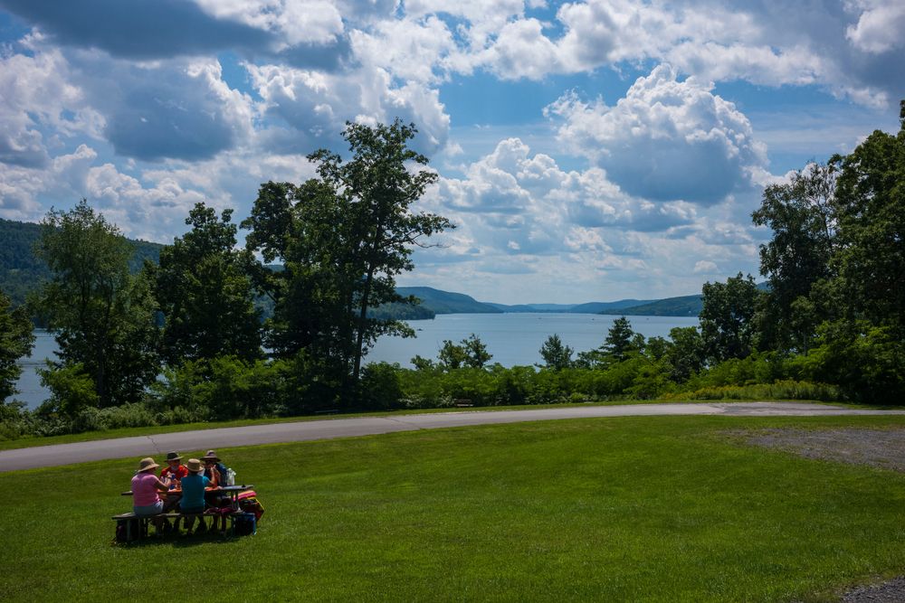 Picnic area at Glimmerglass State Park