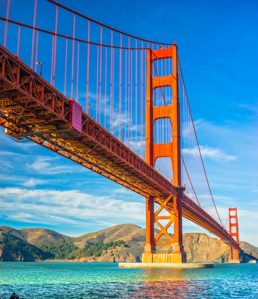 Stunning view of Golden Gate Bridge
