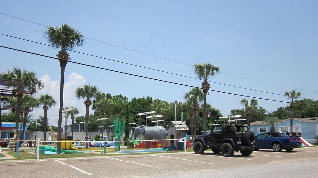 The grounds of Goofy Golf