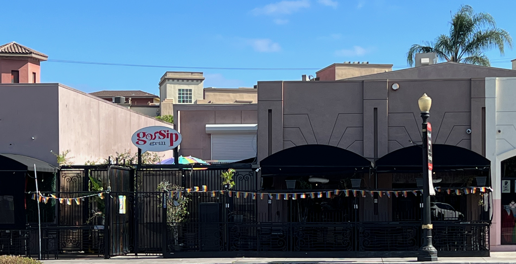 Exterior view of Gossip Grill