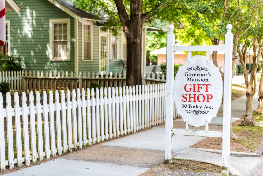 Gift shop at Governor’s Mansion