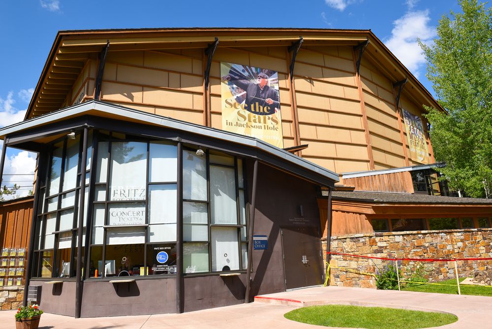 Walk Festival Hall - place where Grand Teton Music Festival takes place