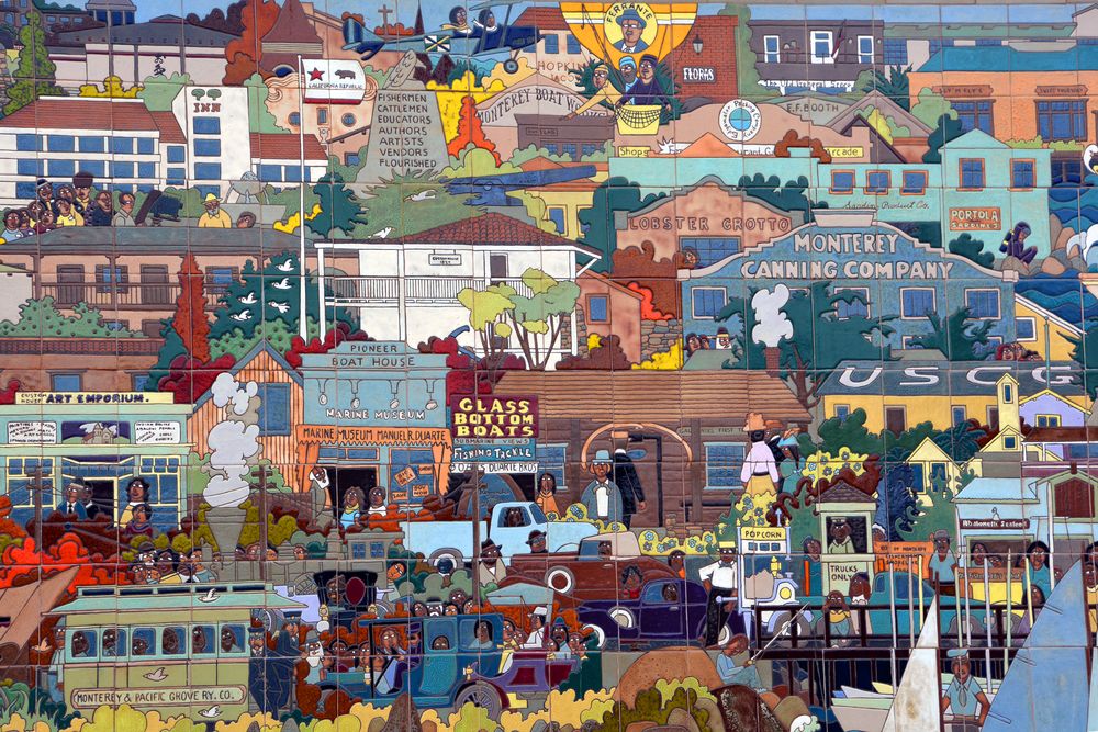 Details of the Granizo Tile Art Mural