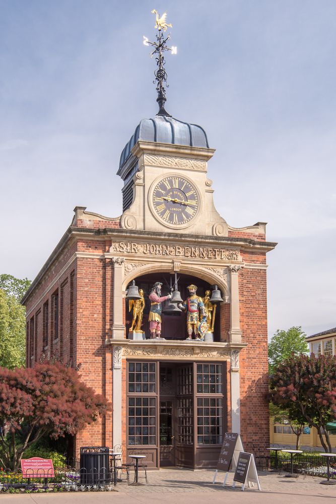 Unique architecture of buildings at Greenfield Village