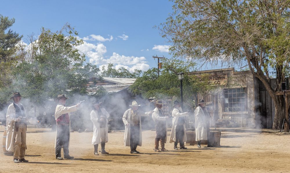 People shooting at Gunfighters for Hire