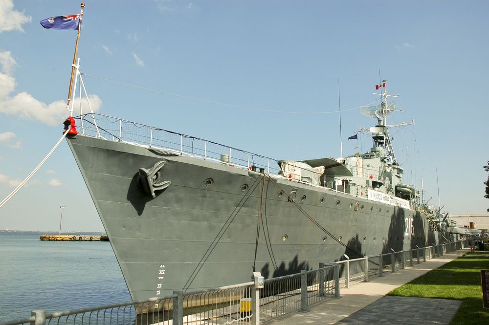 View of Huge Boat at HMCS Haida National Historic Site