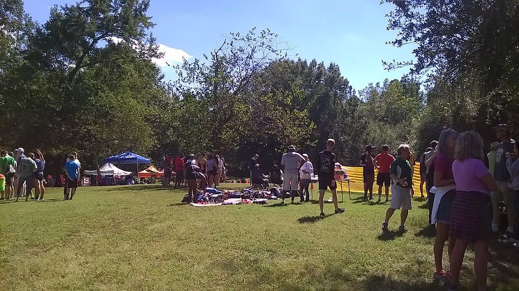People enjoying their day at Hagan-Stone Park