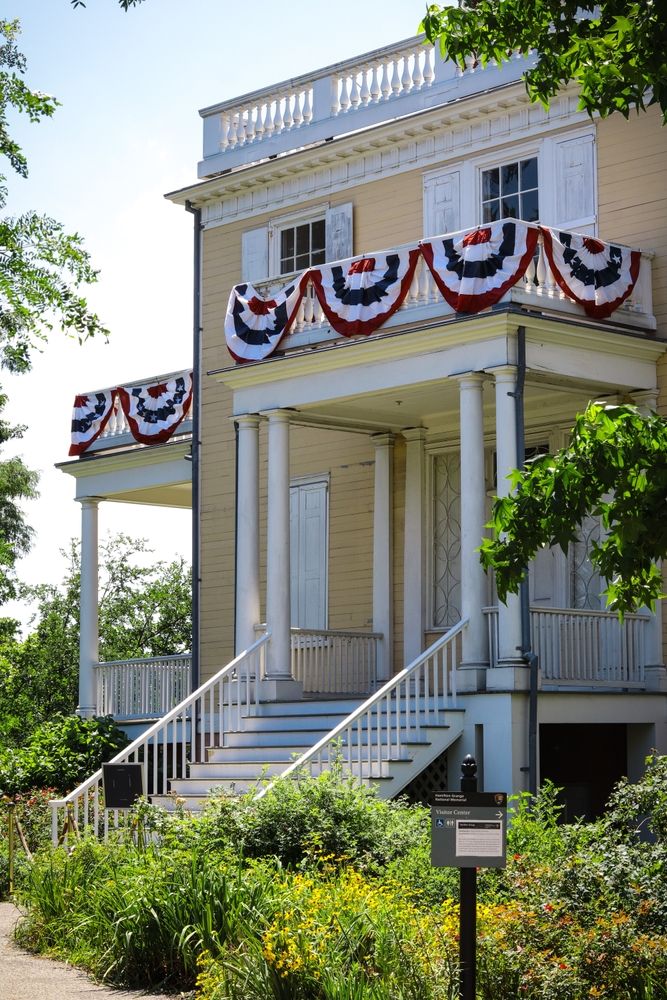 Entryway to Hamilton Grange National Memorial