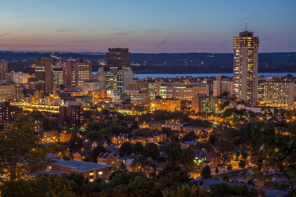View of Hamilton skyline