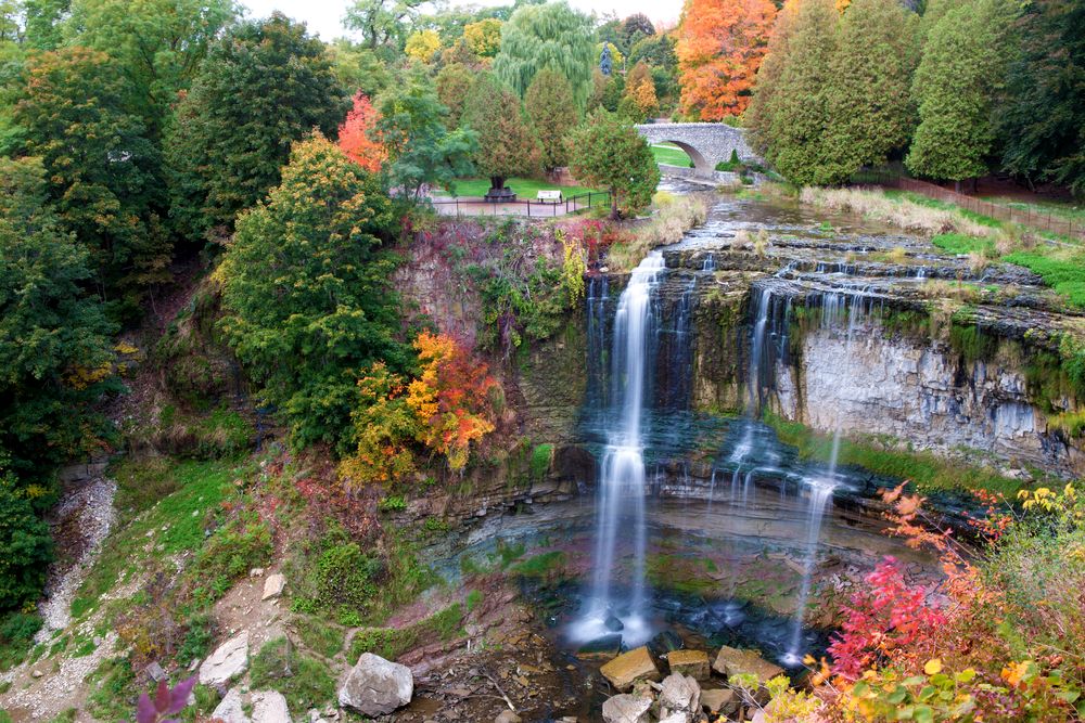 View of Hamilton waterfall