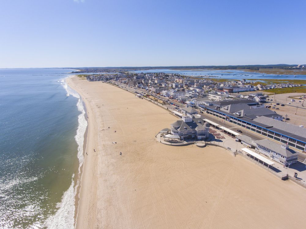 Aerial view of Hampton Beach State Park