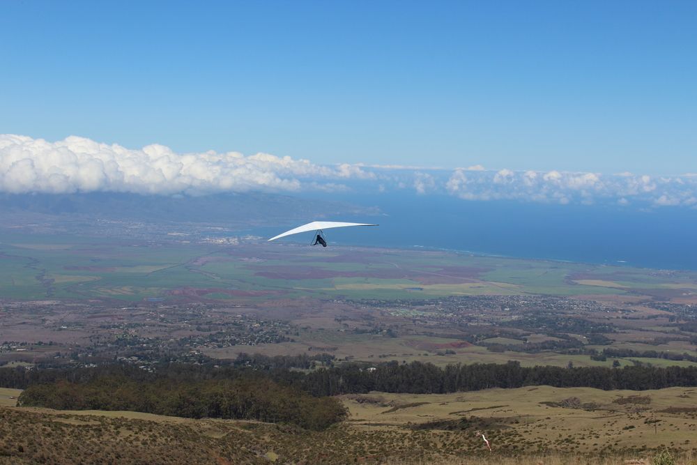 Aerial view of Hang Gliding Maui