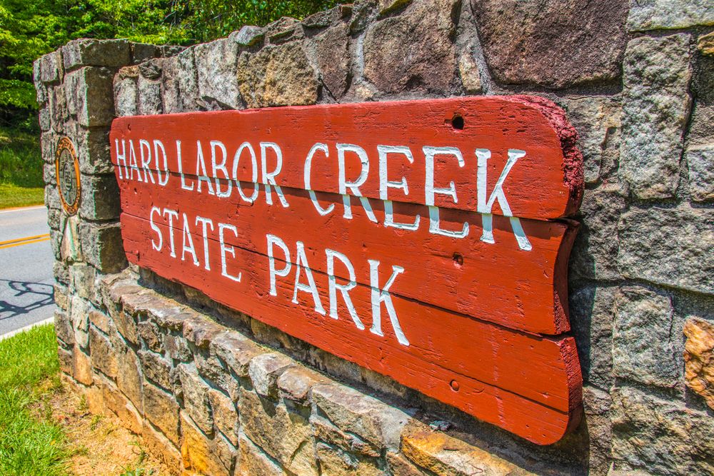 Signage at Hard Labor Creek State Park