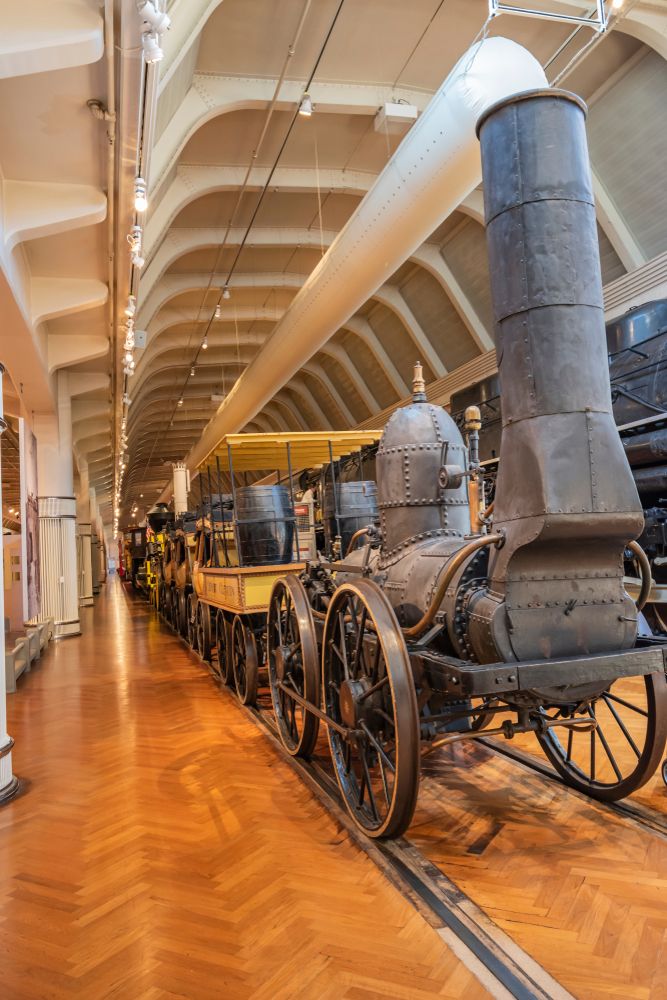 Antique steam engine at Henry Ford Museum of American Innovation