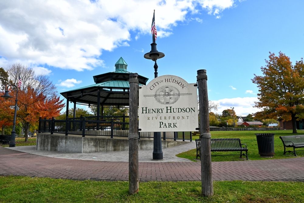 Signage of Henry Hudson Riverfront Park