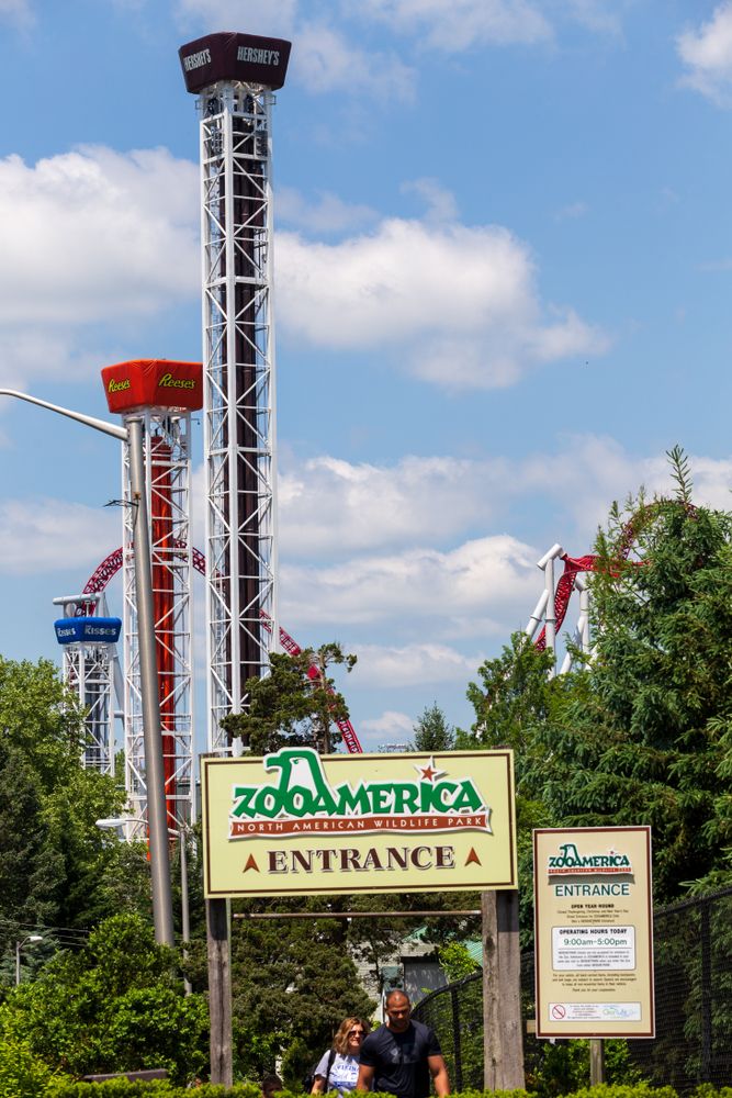 Entrance sign of ZooAmerica