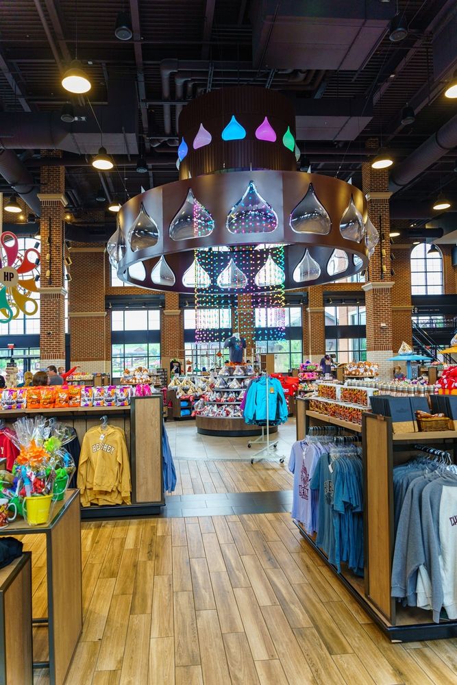 Interior of a souvenir shop in Hersheypark