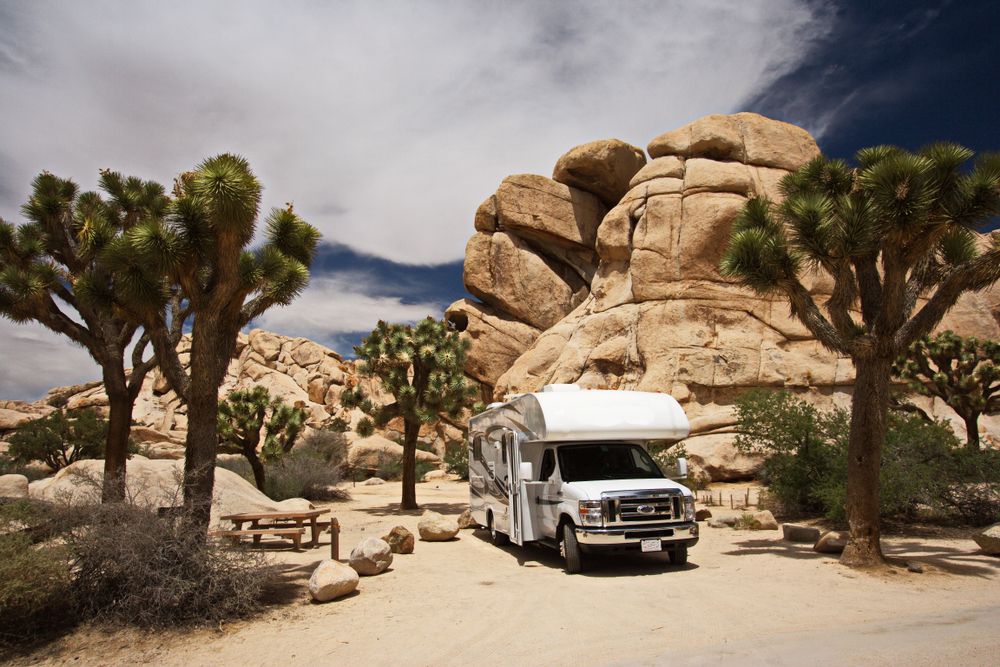 Motorhome at Hidden Valley Campground