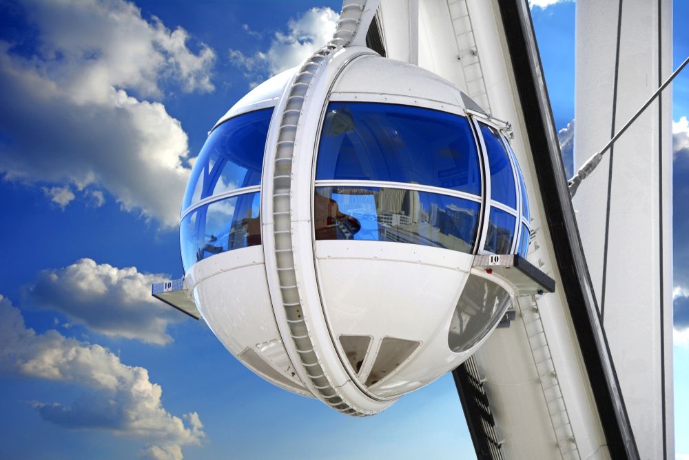 Individual pod at High Roller Observation Wheel