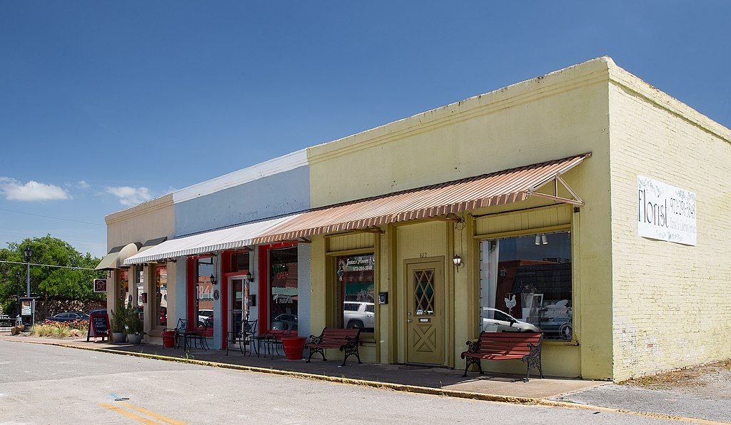 Street view of Historic Downtown Cedar Hill