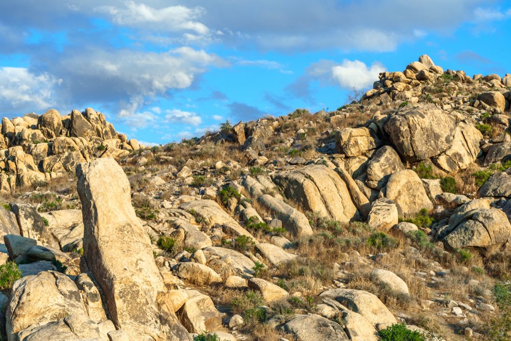 Boulder formations at Horsemen's Center Park