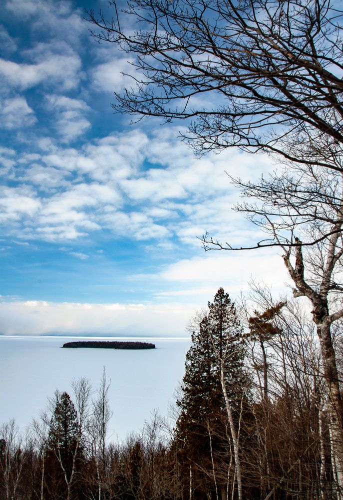 Horseshoe Island during winter