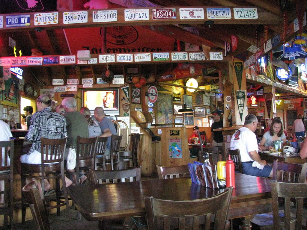 Interior view of Howard's Pub