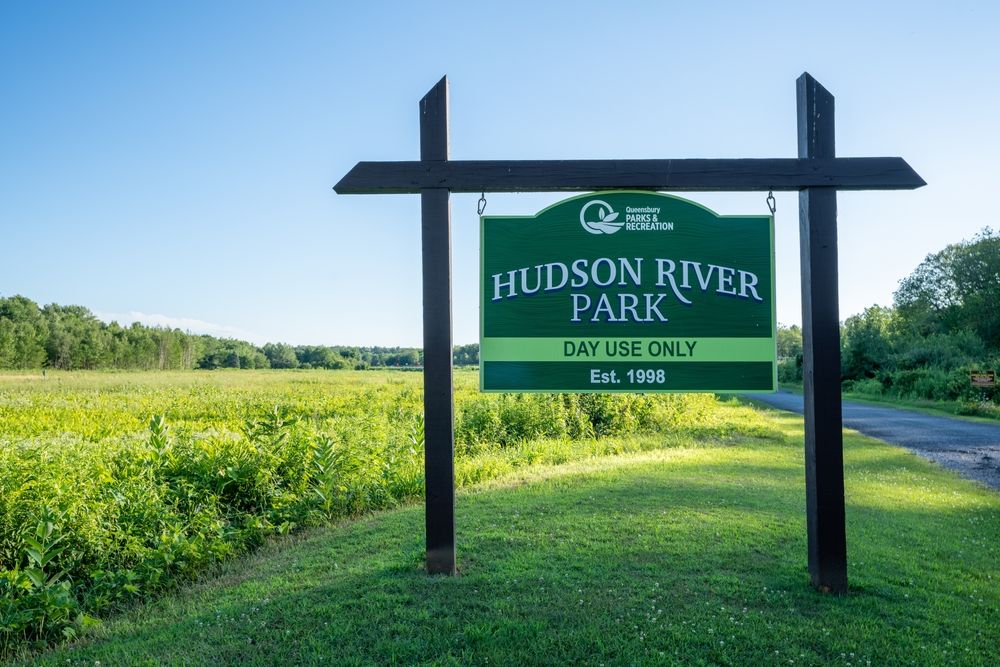 Signage of Hudson River Park