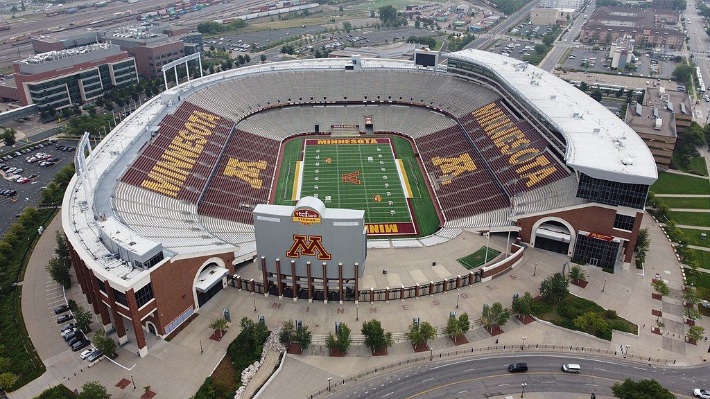 Exterior view of Huntington Bank Stadium