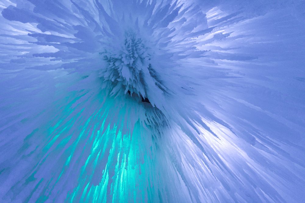 View of Ice Castles