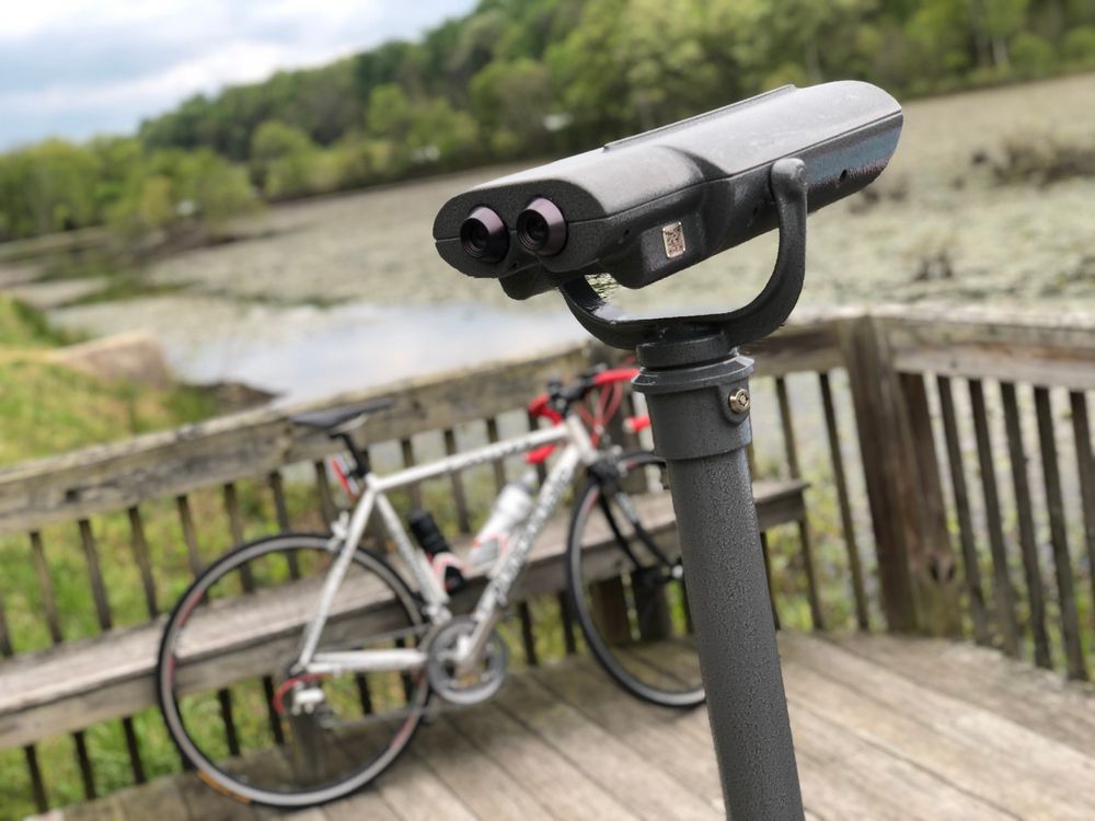 Telescope along the Indian Head Rail Trail