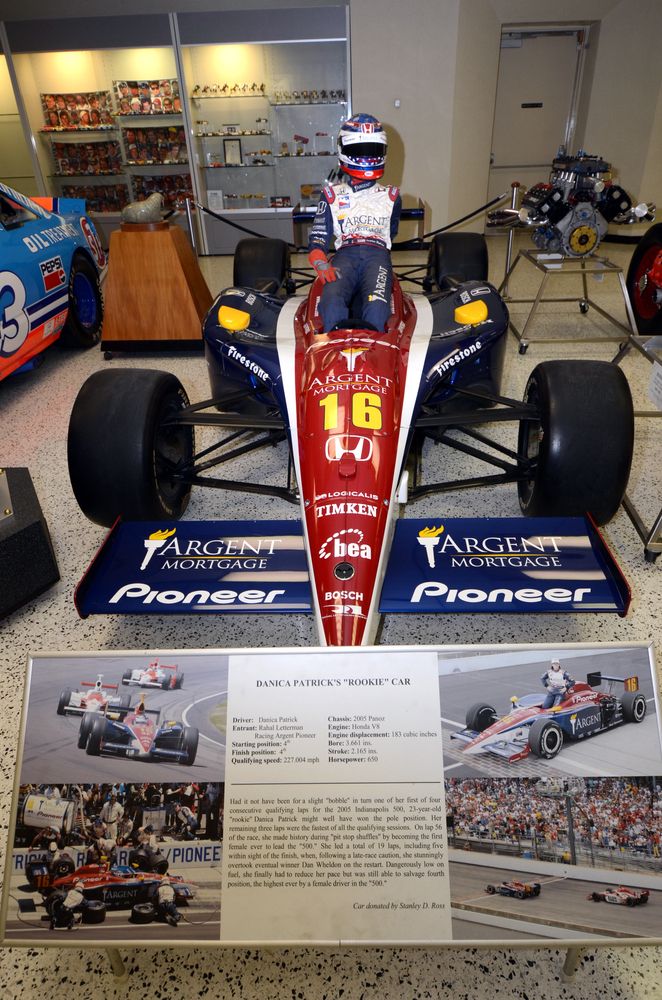Race car kept for display at Indianapolis Motor Speedway Museum
