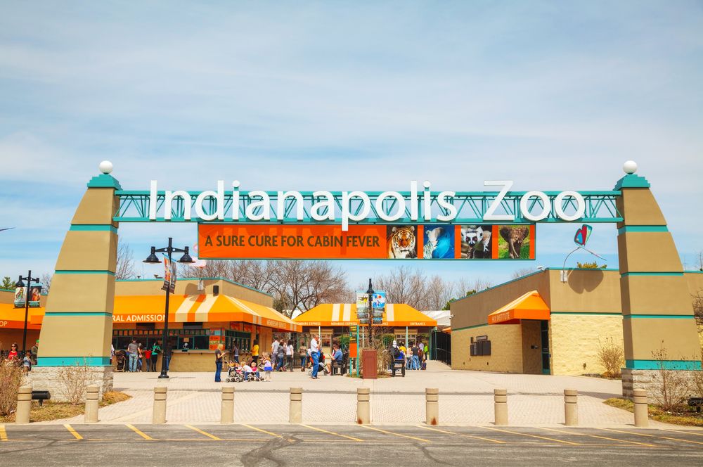 Entrance to the Indianapolis Zoo