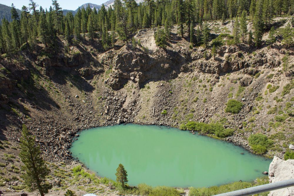 View of an Inyo Crater