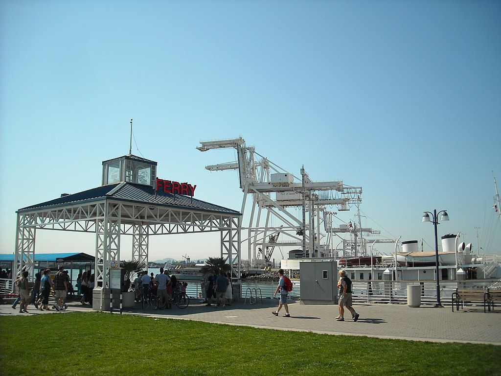 Visitors gathering at Jack London Ferry