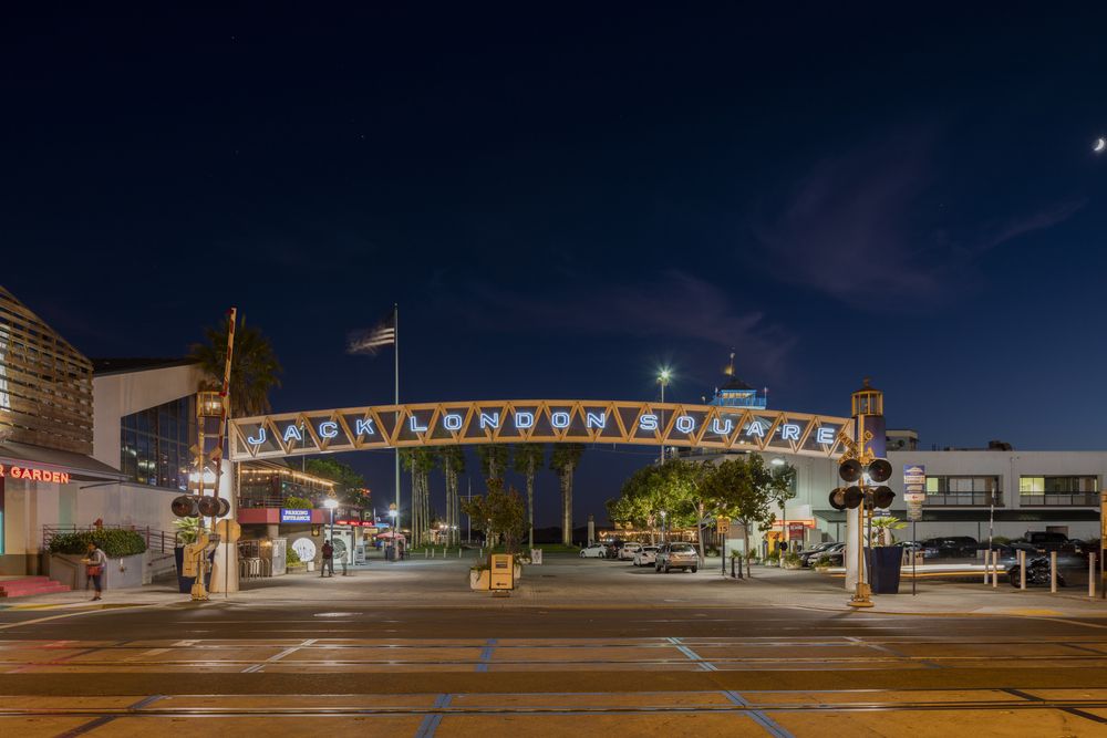Signage of Jack London Square Waterfront