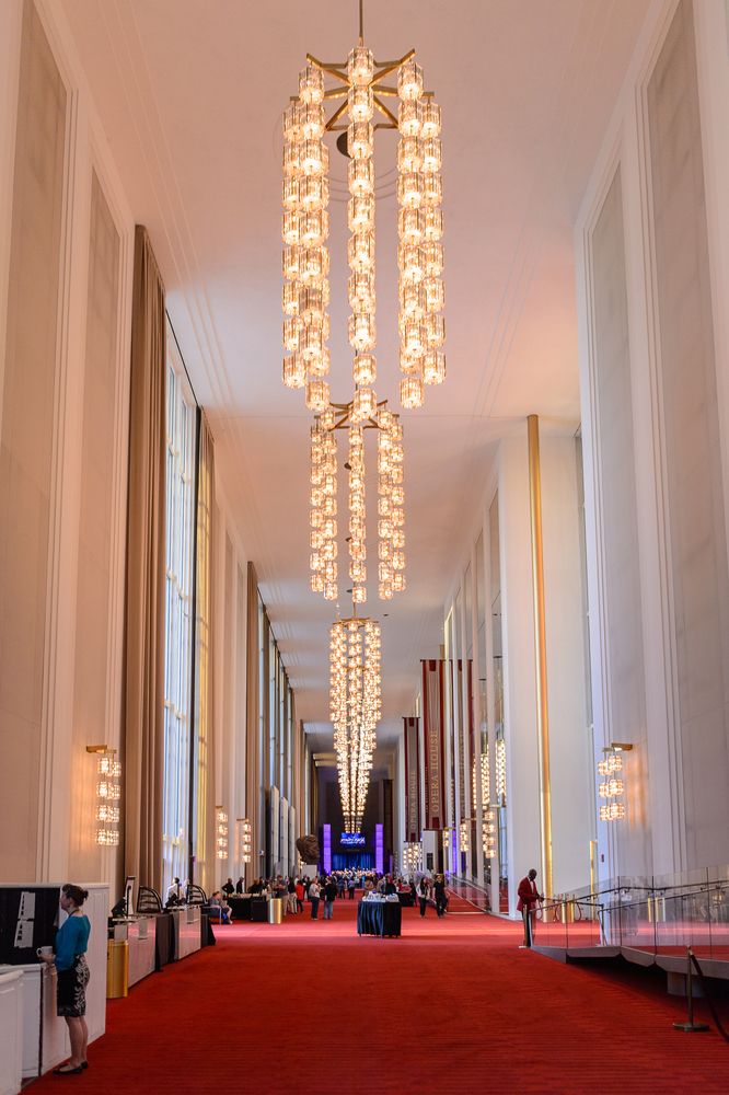 Interior view of John F. Kennedy Center for the Performing Arts