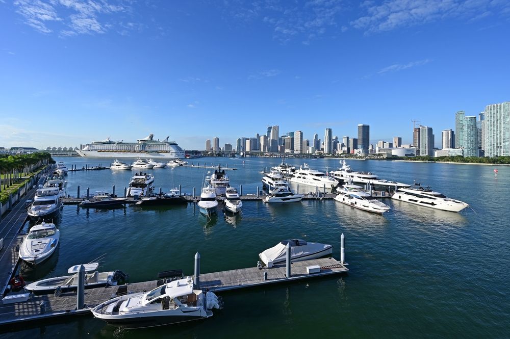 Boats docked at Jungle Island