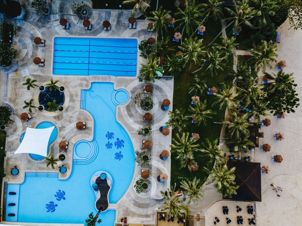 Aerial view of a resort in Hat Karon Noi Beach