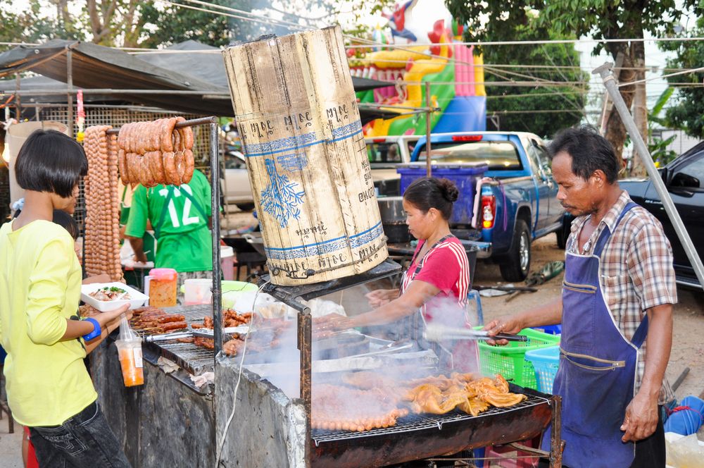 Grilled street food of Karon Beach