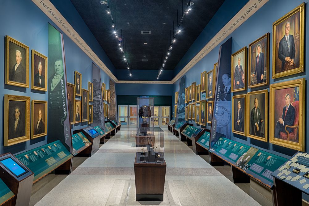 Hall of governor's in Kentucky history centre