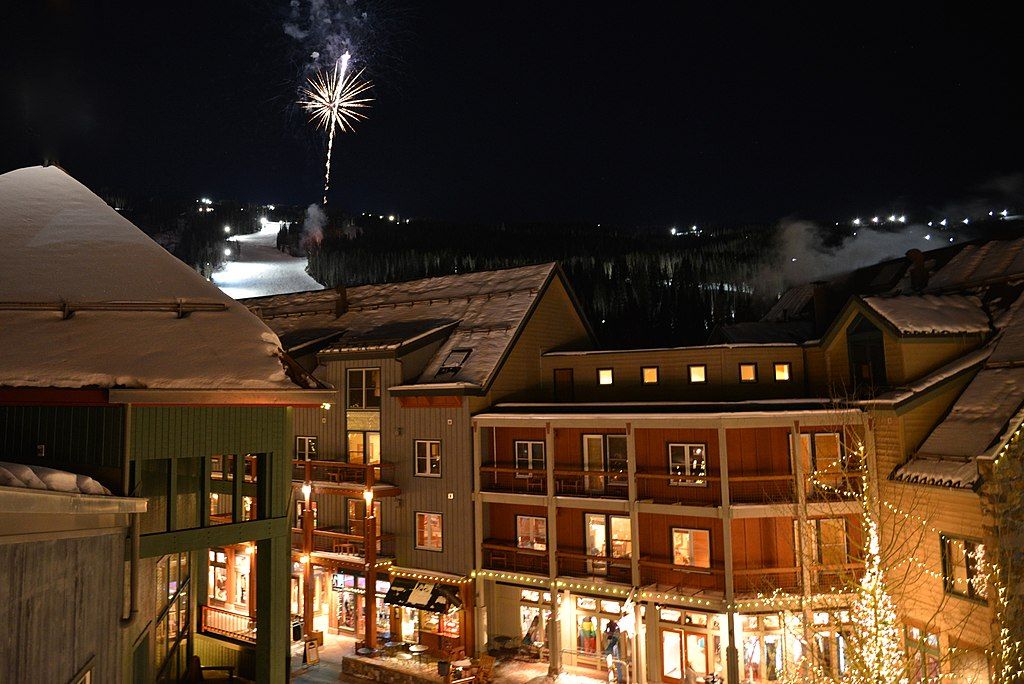 Fireworks over Keystone River Run Village