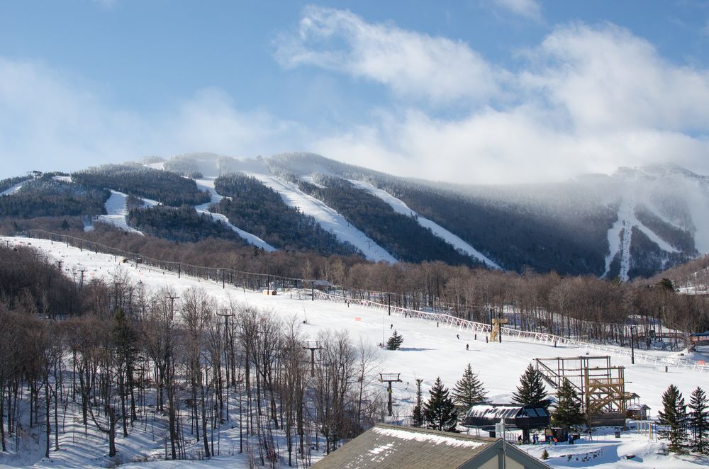 Scenic view of Killington Mountain Resort and Ski Area