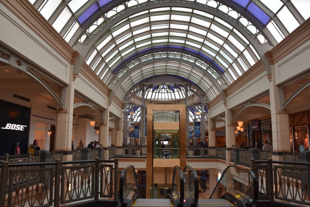 inside the King of Prussia mall 