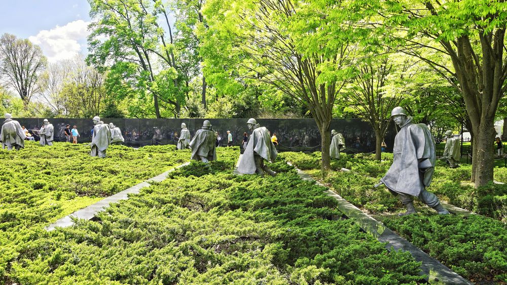 View of Korean War Veterans Memorial